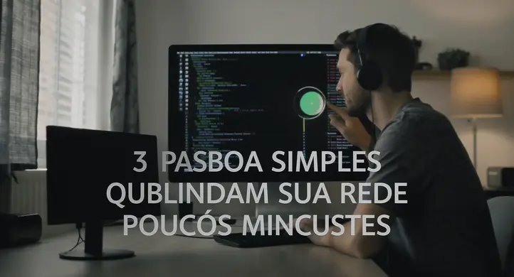 Descubra 3 passos simples que blindam sua rede doméstica em poucos minutos