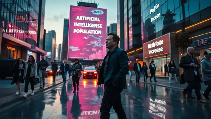 Elon Musk afirma que IA será programada para aumentar a taxa de natalidade